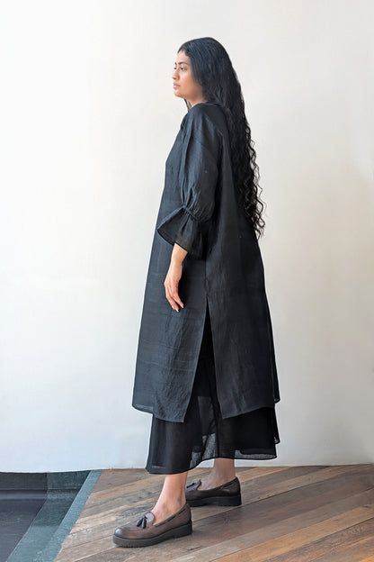 Kohl Broad Pleat Silk Set