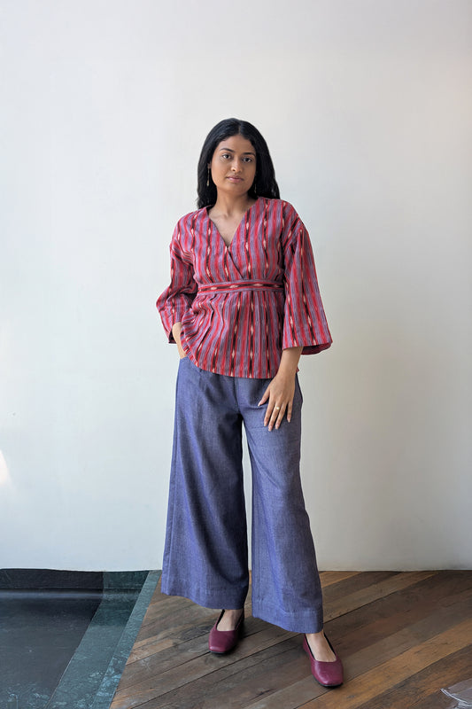 Ikat Kimono Blouse