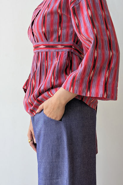 Ikat Kimono Blouse