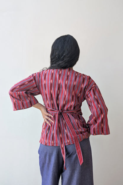 Ikat Kimono Blouse