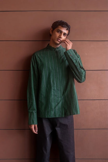malachite mandarin shirt