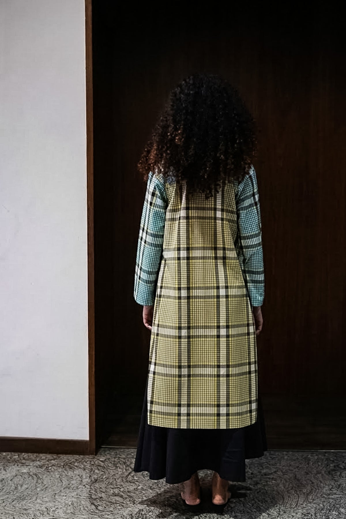 corn grid tunic | set