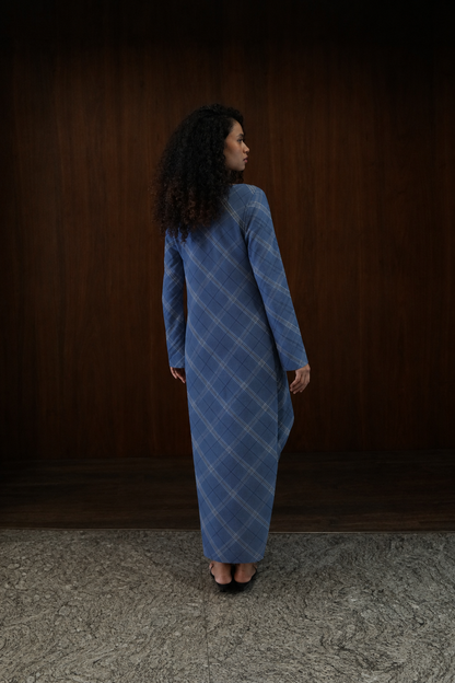 boat neck bias dress
