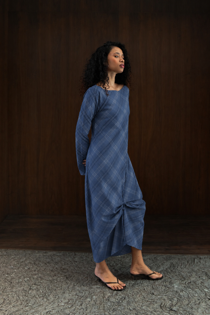 boat neck bias dress