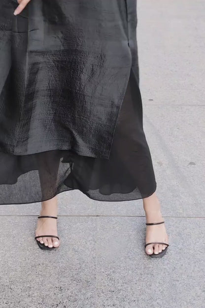 Kohl Broad Pleat Silk Set