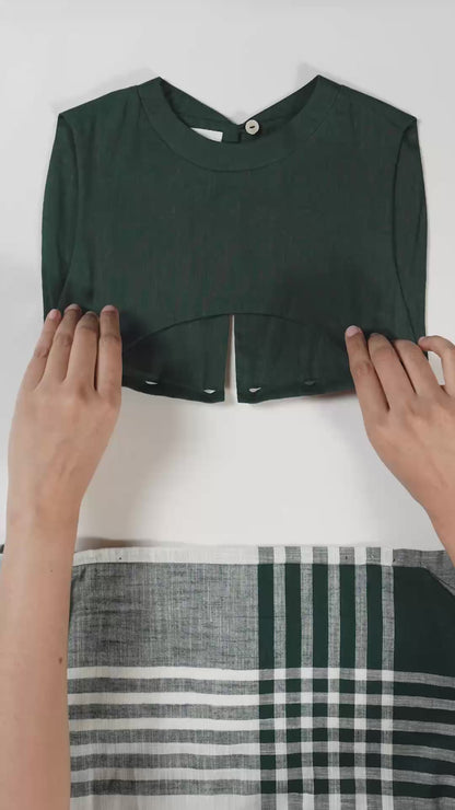 forest drape dress