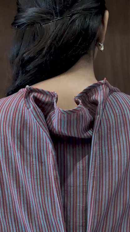 clay broad pleat top