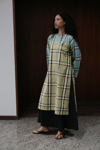 corn grid tunic | set